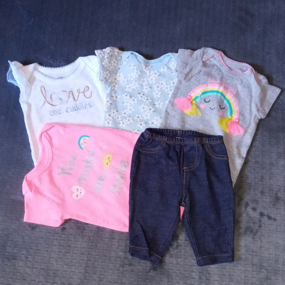 ❤️PRICE FINAL!❤️ Bundle baby girls clothes NB
